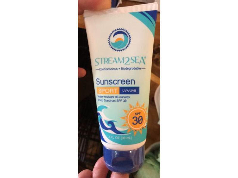 Stream2Sea Sunscreen Sport, SPF 30, 3 fl oz/90 mL