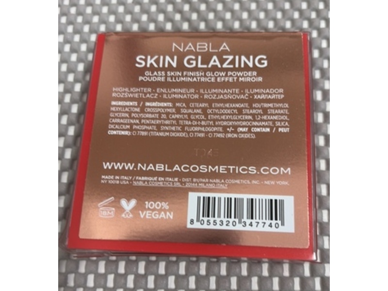 Nabla Skin Glazing Glass Skin Finish Glow Powder Highlighter, Previlege, 0.23 oz/6.5 g