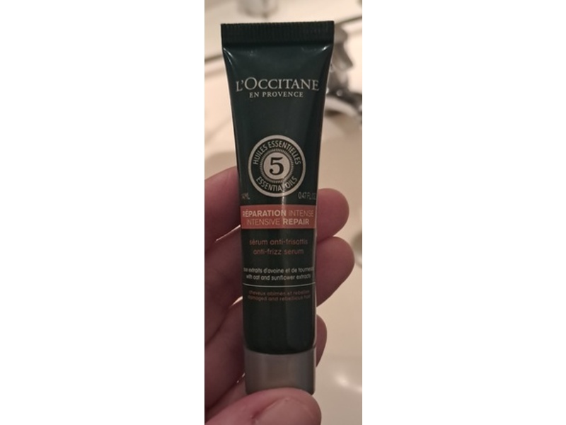 L'Occitane en Provence Intensive Repair Anti-Frizz Serum, 0.47 fl oz/14 mL