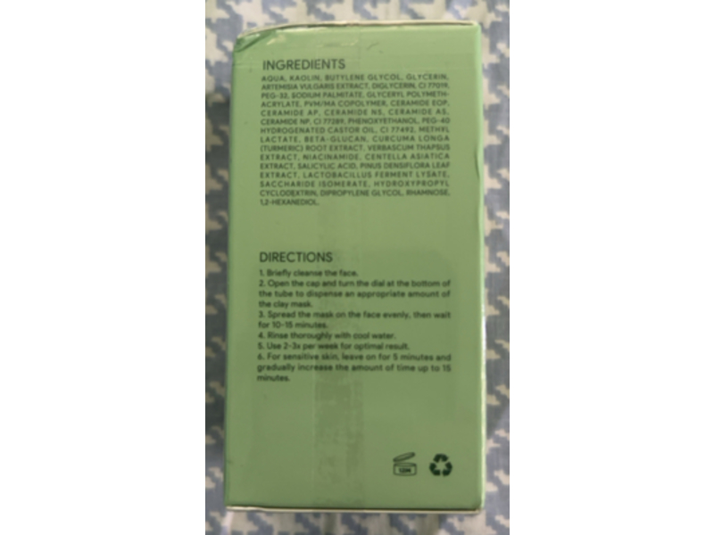 Skintific Mugwort Acne Clay Stick, 1.41 fl oz/40 g