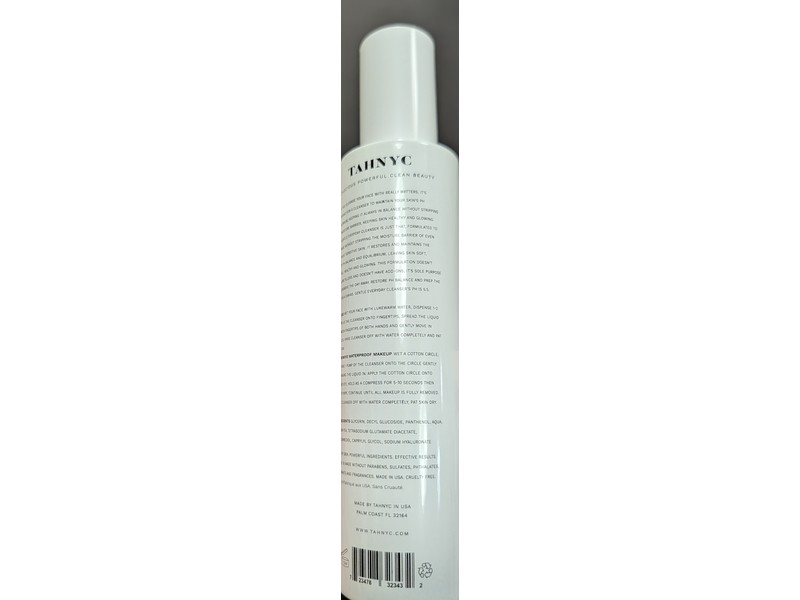 Tahnyc Gentle Everyday Cleanser, 4 fl oz/120 mL.