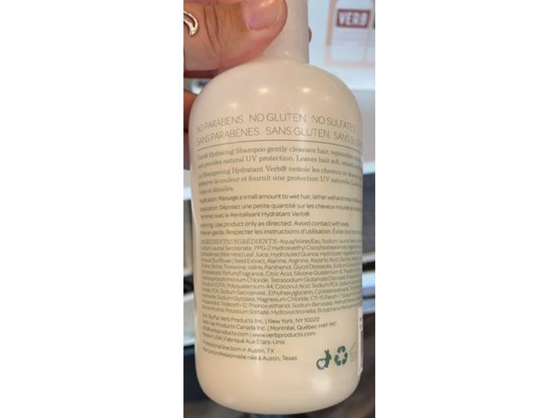 Verb Hydrating Shampoo,12 fl oz/355 mL