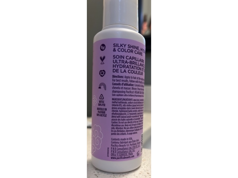 Pacifica Vegan Silk Hydro Luxe Shampoo, 3.4 fl oz/100 mL