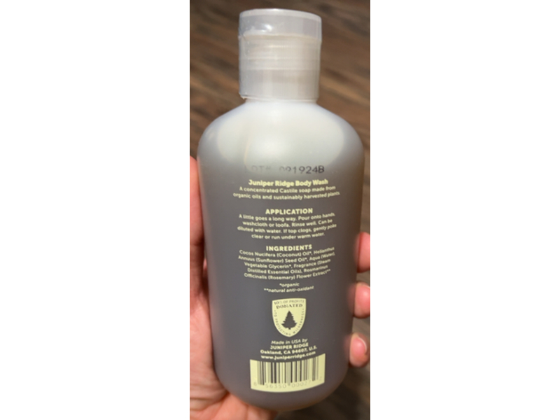 Juniper Ridge Body Wash, Redwood Mist, 8 oz/236.5 mL