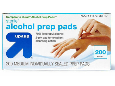 Up & Up Prep Pads, Isopropyl Alcohol, Count 200