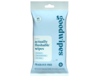 GoodWipes Actually Flushable Wipes, Fragrance Free, 18 Count - thumbnail 1