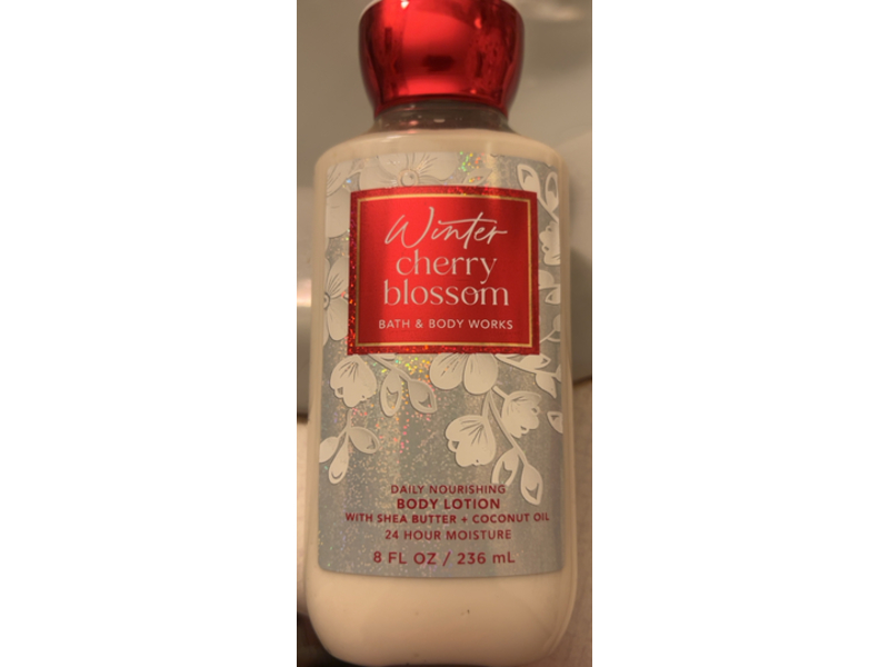 Bath & Body Works Daily Nourishing Body Lotion, Winter Cherry Blossom, 8 fl oz/236 mL