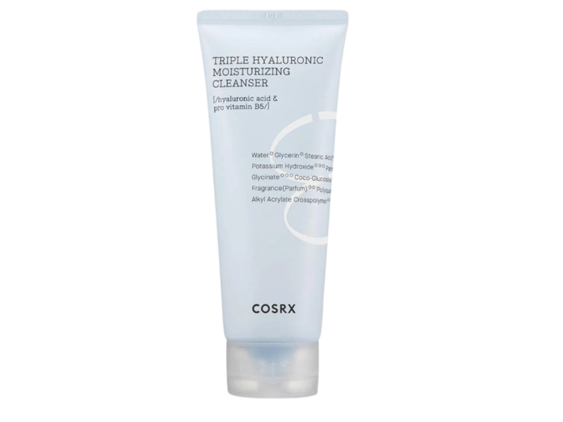 CosRx Hydrium Triple Hyaluronic Moisturizing Cleanser, Hyaluronic Acid & Pro Vitamin B5, 5.07 fl oz/150 mL