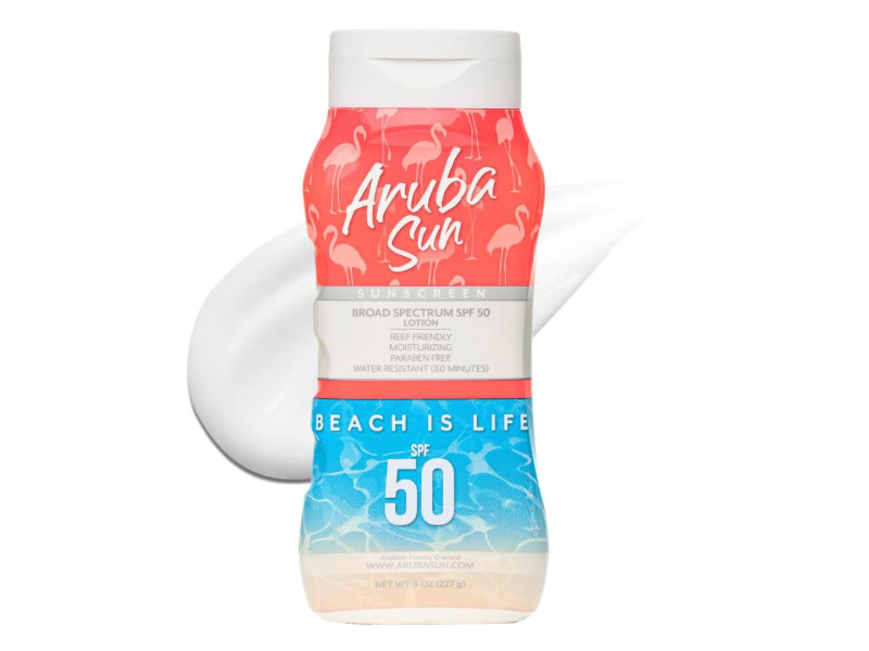 Aruba Sun Sunscreen Lotion, SPF 50, 8 oz/227 g