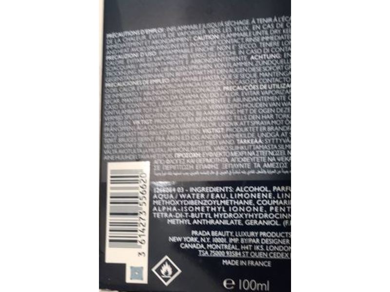 Prada Luna Rossa Ocean Eau De Toilette, 3.3 fl oz/100 mL