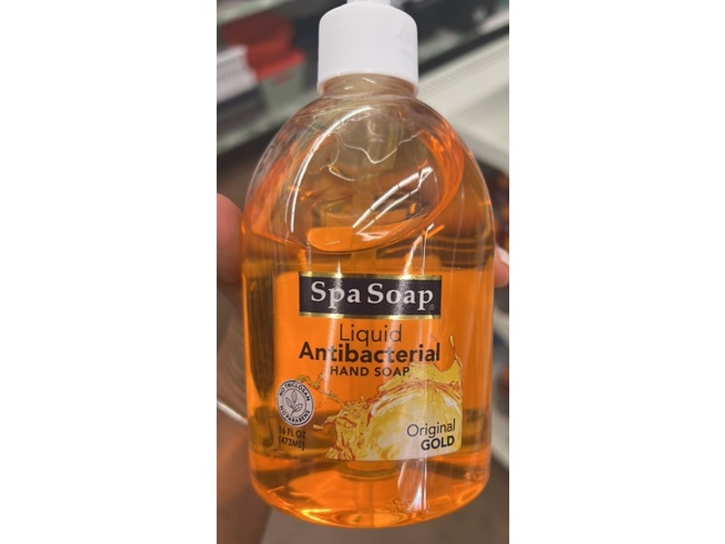 Spa Soap Liquid Antibacterial Hand Soap, Original Gold, 16 fl oz/473 mL