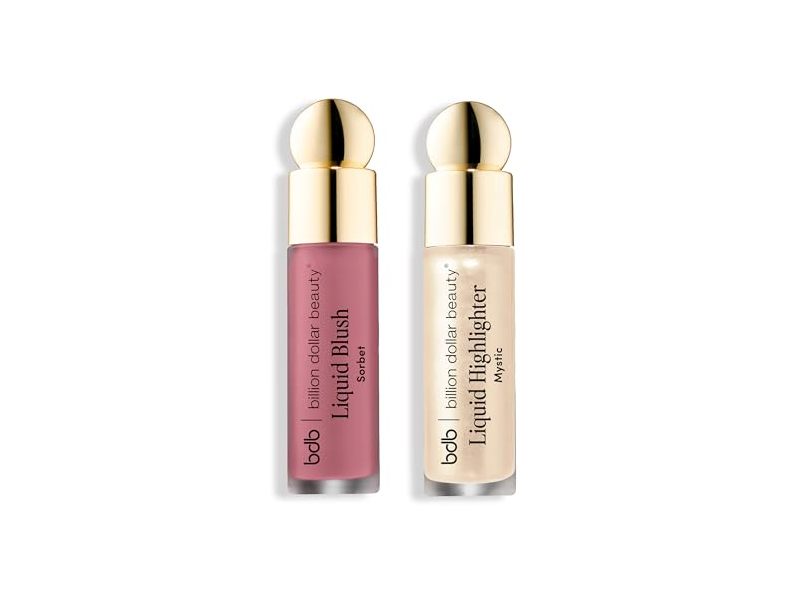 Bdb Liquid Blush & Highlighter Duo, Bombshell, 0.15 fl oz/4.5 mL
