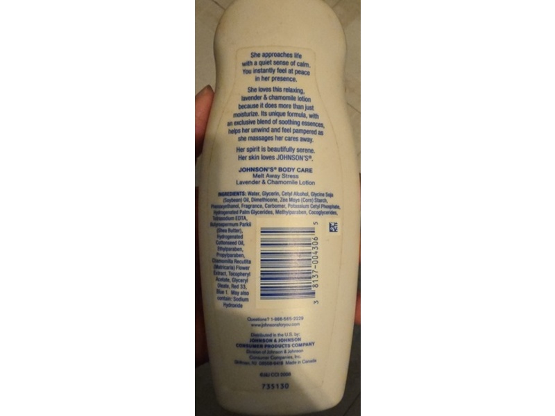 Johnson's Body Care Lotion, Lavender & Chamomile, 11 fl oz/325 mL