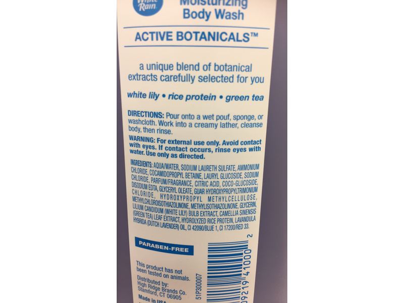 White Rain Moisturizing Body Wash, Lavender Scape, 12 fl oz/354 mL