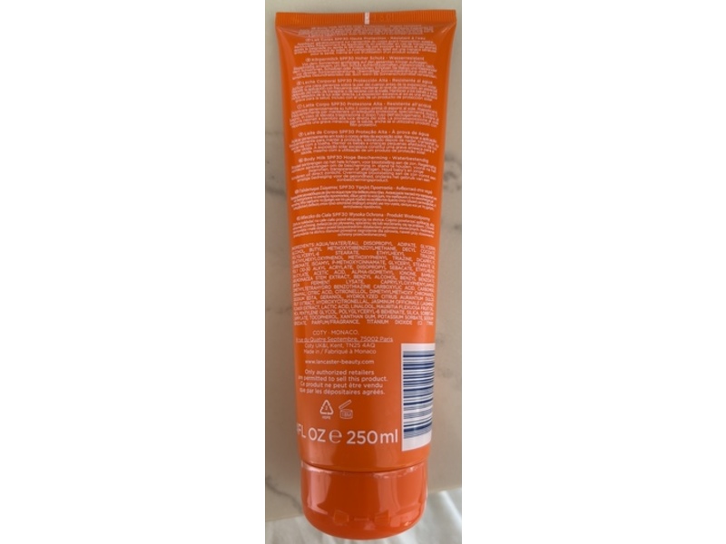 Lancaster Sun Beauty Sublime Tan Body Milk, SPF 30, 250 mL