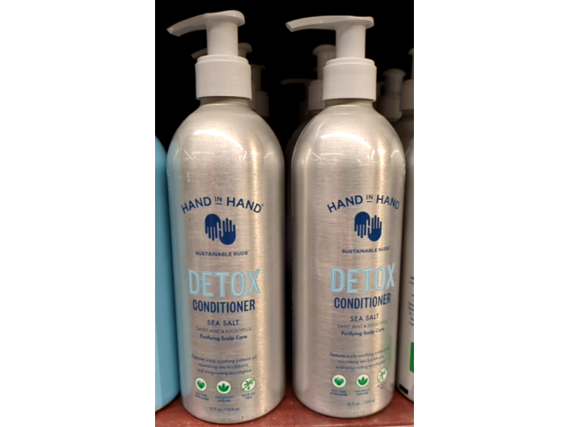 Hand In Hand Detox Sea Salt Conditioner, Sweet Mint & Eucalyptus, 12 fl oz/354 mL