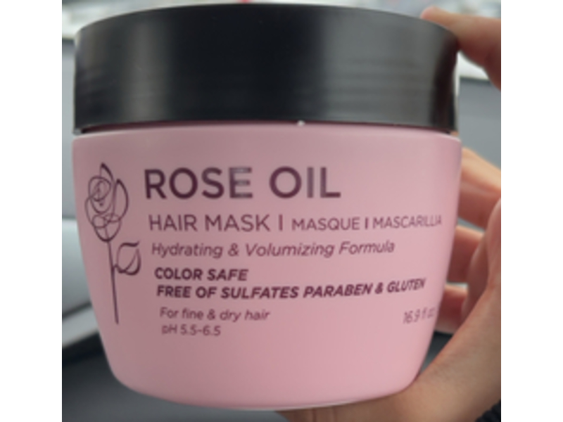 Luseta Hair Mask, Rose Oil, 16.9 fl oz/500 mL