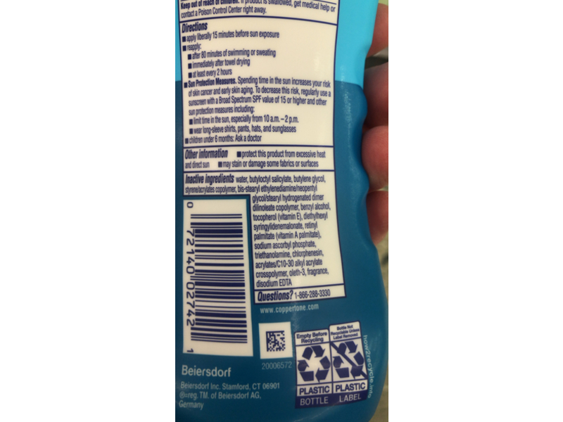 Coppertone Kids Sunscreen Lotion, SPF 70, 8 fl oz/237 mL, Pack Of 3