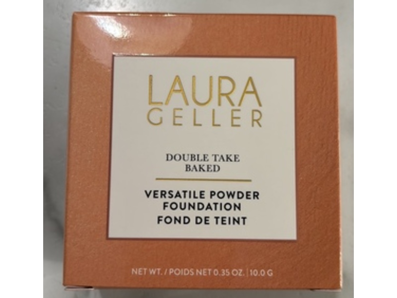 Laura Geller Double Take Baked Versatile Powder Foundation, Medium, 0.35 oz/10 g
