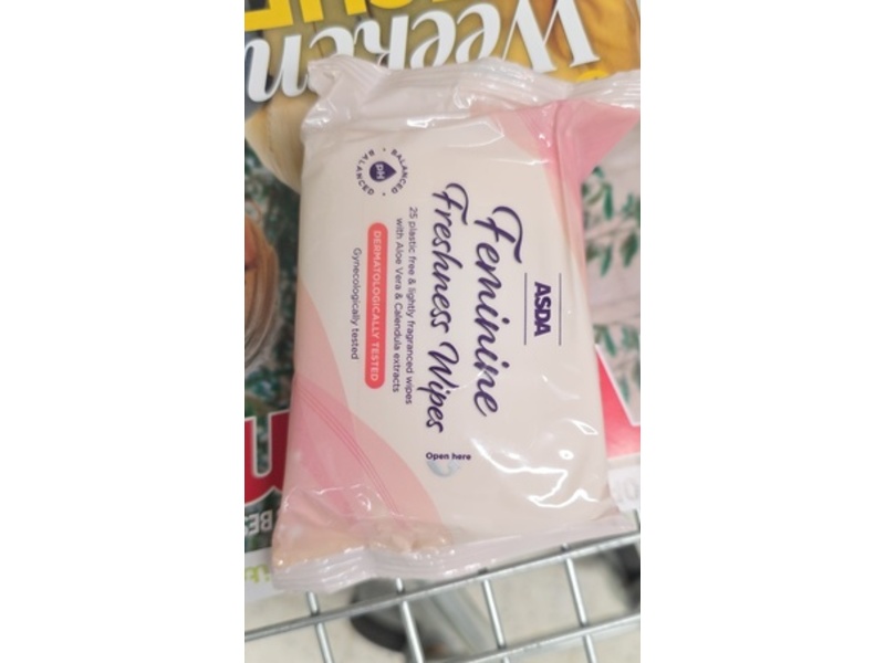 Asda Feminine Freshness Wipes, 25 Count