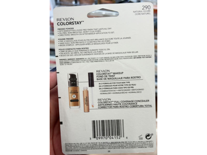 Revlon Colorstay Pressed Powder, 290 Natural Ochre, 0.3 oz/8.4 g