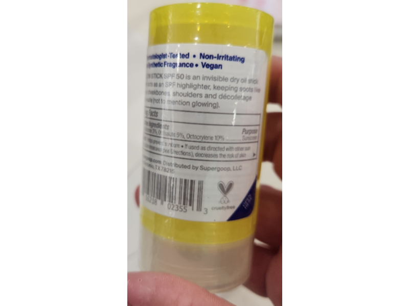 Supergoop! Glow Stick, SPF 50, 0.70 oz/20 g