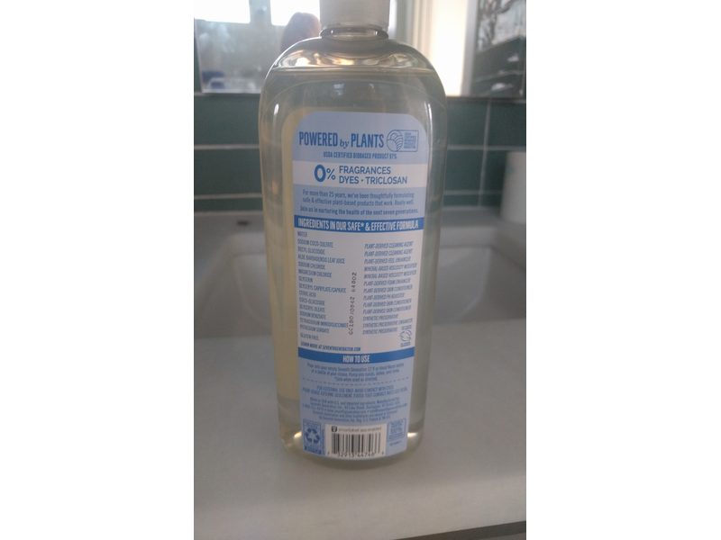 Seventh Generation Hand Wash Refill, Free & Clean Fragrance Free, 24 fl oz