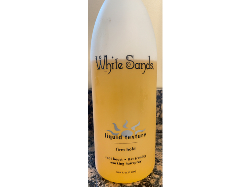 White Sands Liquid Texture Firm Hold Hairspray, Root Boost, Flat Ironing, 33.8 oz/1 L