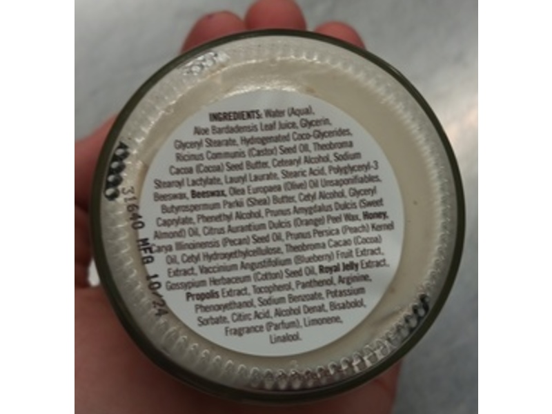 Savannah Bee Company Beeswax & Royal Jelly Hand Cream, Honey Almond, 3.4 oz/96 g