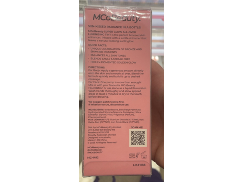 MCoBeauty Super Glow All-Over Luminising Tint, 2.53 fl oz/75 mL