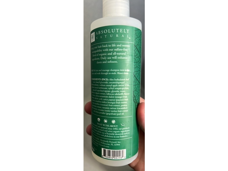 Absolutely Natural Nutrient Infusion Shampoo, Papaya Pineapple, 8 fl oz/236 mL