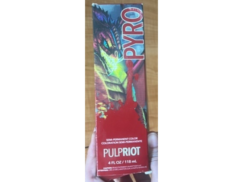 Pulp Riot Semi-Permanent Color, Pyro, Blood Red, 4 fl oz/118 mL
