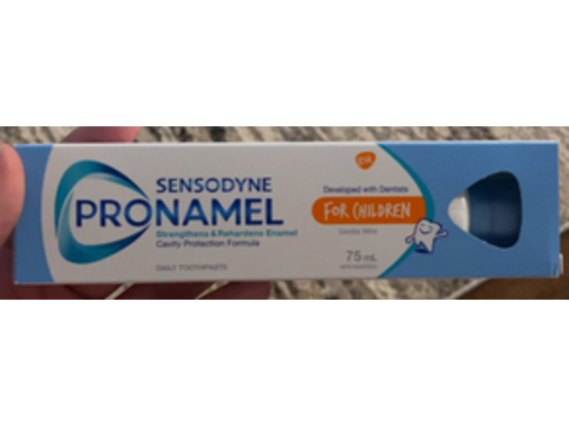 Sensodyne Pronamel Cavity Protection Formula Daily Toothpaste, Gentle Mint, 75 mL