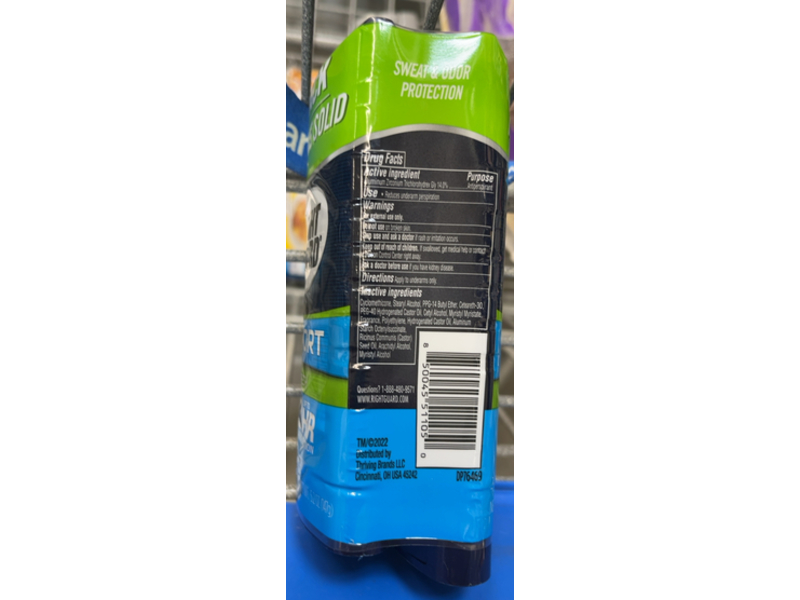 Right Guard Invisible Solid Sport Antiperspirant Deodorant Stick, Fresh, 5.2 oz/147 g, Pack Of 2