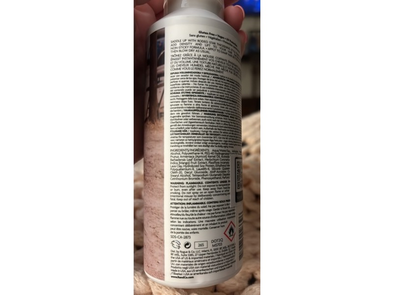 R+Co Rodeo Star Thickening Style Foam, 5 oz/150 mL