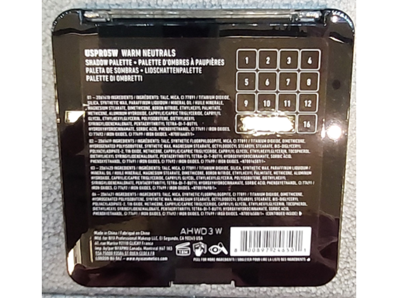 Nyx Professional Makeup Ultimate Eyeshadow Palette, Warm Neutrals, 0.02 oz/0.83 g