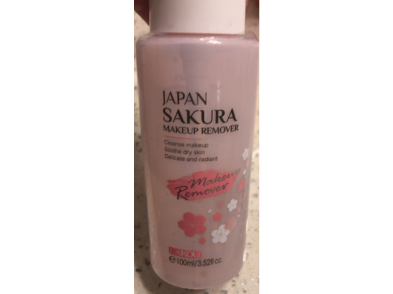 Laikou Japan Sakura Makeup Remover, 3.52 fl oz/100 mL