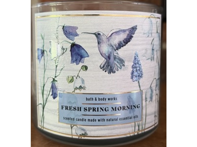 Bath & Body Works Scented Candle, Fresh Spring Morning, 14.5 oz/411 g