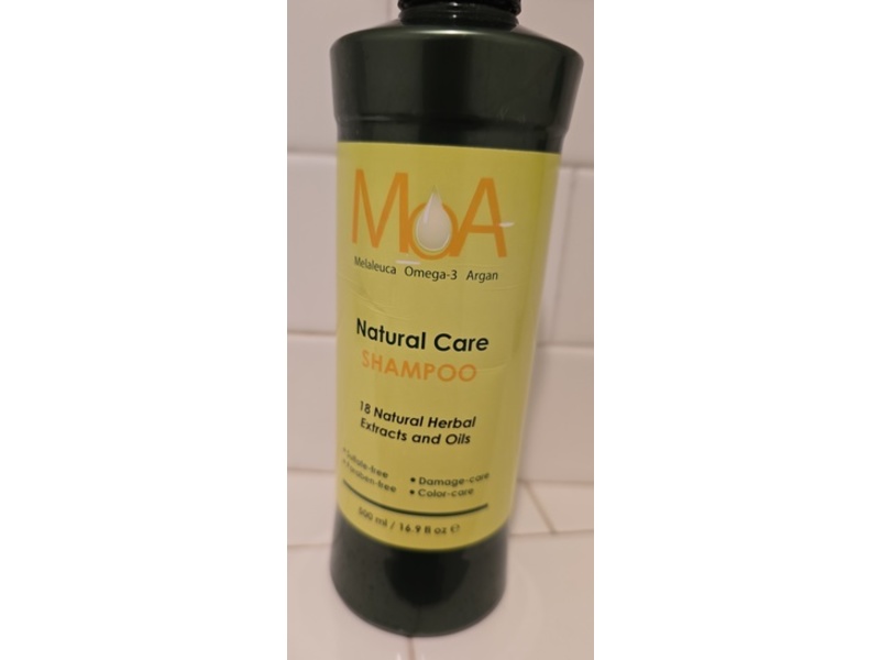 Moa Natural Care Shampoo, 16.9 fl oz/500 mL