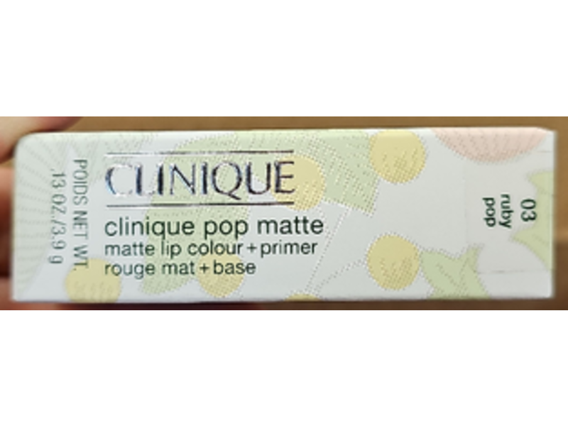 Clinique Pop Matte Lip Colour + Primer, No. 03 Ruby Pop, 0.13 oz/3.9 g