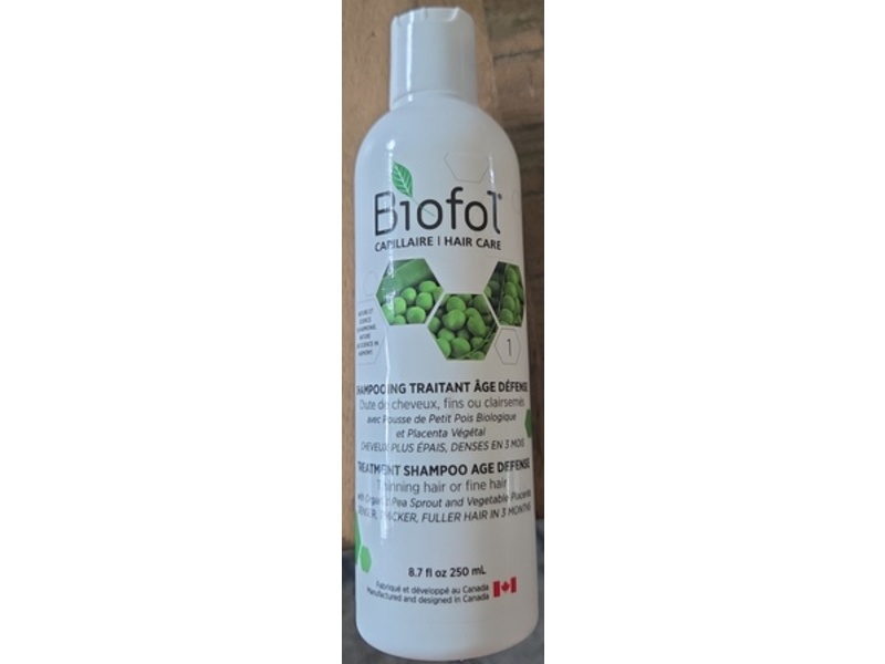 Biofol Capillaire Hair Care Age Defense Treatment Shampoo, 8.7 fl oz/250 mL