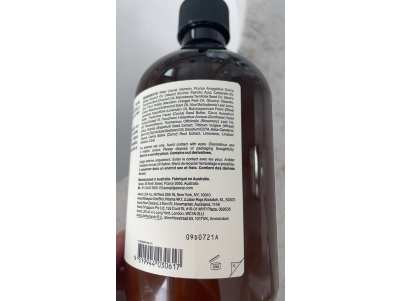 Aesop Resurrection Aromatique Hand Balm, 16.9 fl oz/500 mL