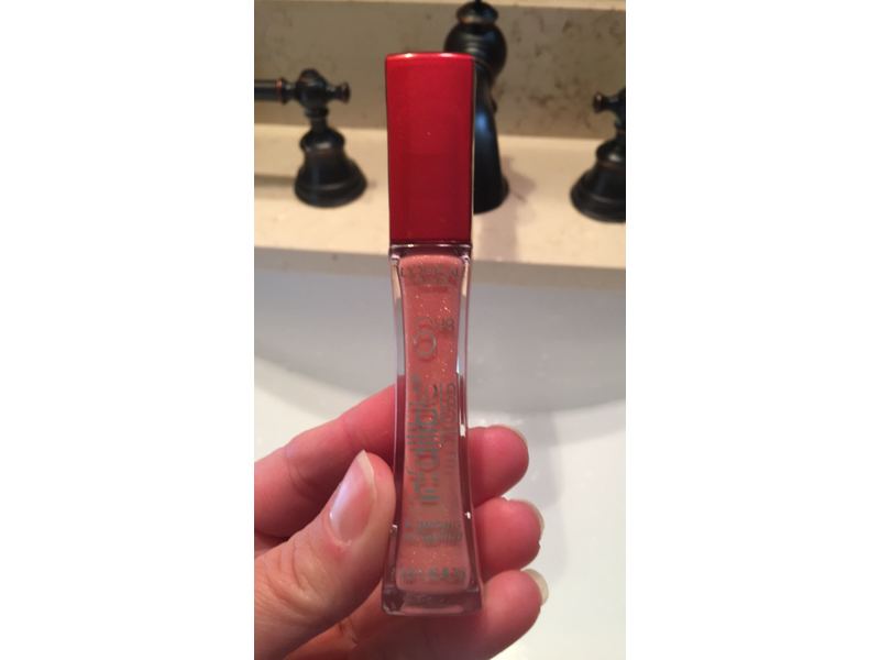 L'Oreal Paris Infallible 8HR Plumping Lip Gloss, Pink, 0.21 Ounces