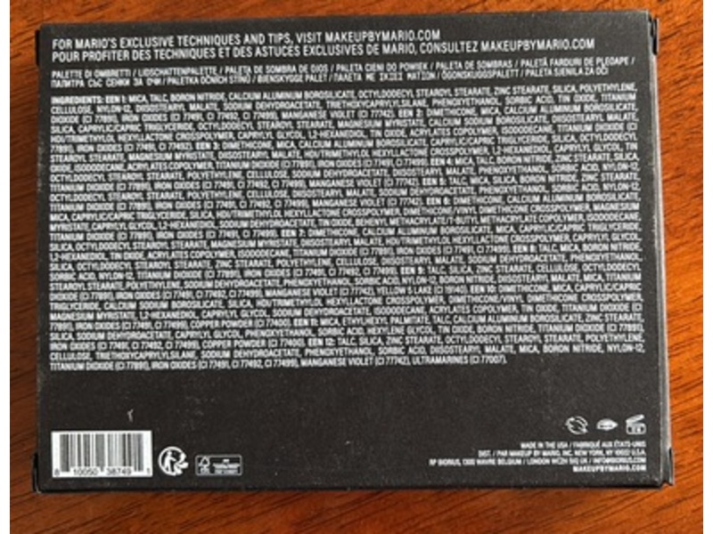 Makeup By Mario Ethereal Eyes Eyeshadow Palette, Nature, 0.05 oz/1.3 g