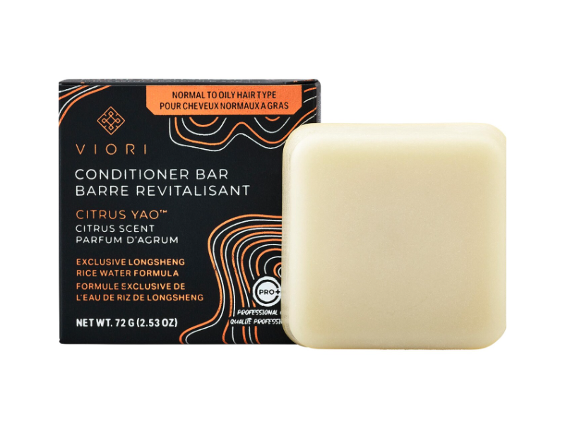 Viori Conditioner Bar, Citrus Scent, Rice Water, 2.53 oz/72 g