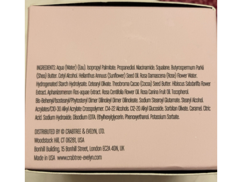 Crabtree & Evelyn Hydrating Glow Face Moisturiser, Evelyn Rose, 1.6 fl oz/50 mL