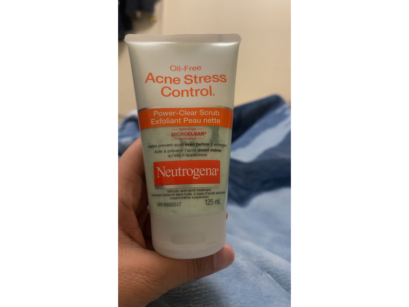 Neutrogena Acne Stress Control Scrub, Microclear, 125 mL