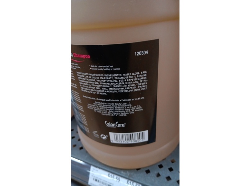 Salon Care Shampoo, Honey Almond, 128 fl oz/3.79 L