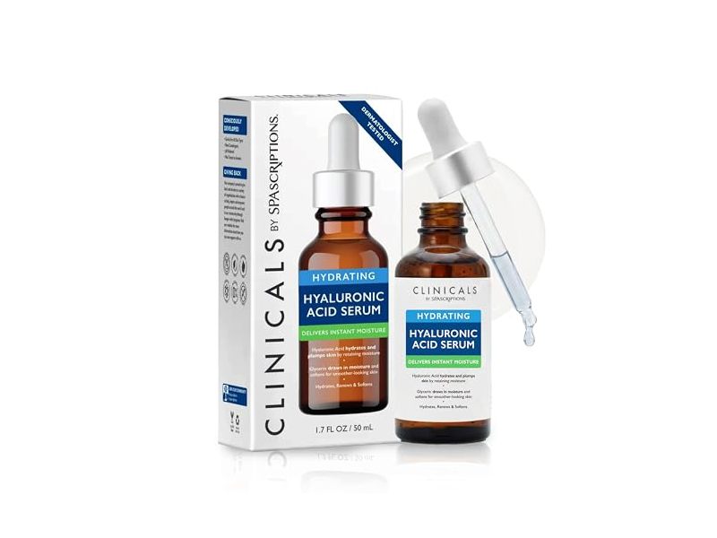 Clinicals By Spascriptions Hydrating Serum, Hyaluronic Acid, 1.7 fl oz/50 mL