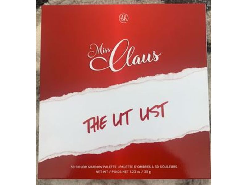 BH Cosmetics Miss Claus The Lit List Shadow Palette, 1.23 oz/35 g